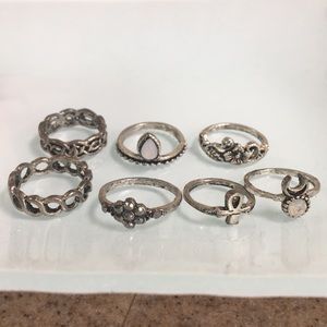 Ring set - 7 pieces